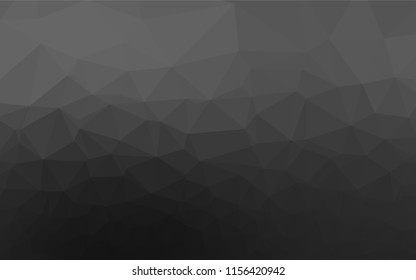 Dark Silver, Gray vector abstract polygonal layout. Colorful abstract illustration with gradient. A new texture for your design.
