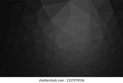Dark Silver, Gray vector abstract mosaic pattern. Colorful abstract illustration with gradient. The template can be used as a background for cell phones.