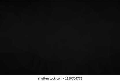 Dark Silver, Gray vector abstract mosaic pattern. Colorful abstract illustration with gradient. Triangular pattern for your business design.