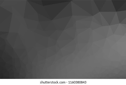Dark Silver, Gray vector abstract mosaic pattern. A completely new color illustration in a vague style. A completely new design for your business.