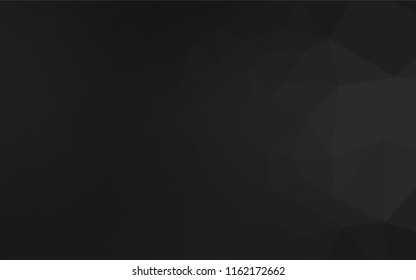 Dark Silver, Gray vector abstract mosaic backdrop. Creative illustration in halftone style with gradient. A completely new template for your business design.