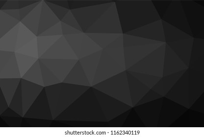 Dark Silver, Gray vector abstract mosaic pattern. A completely new color illustration in a vague style. The completely new template can be used for your brand book.