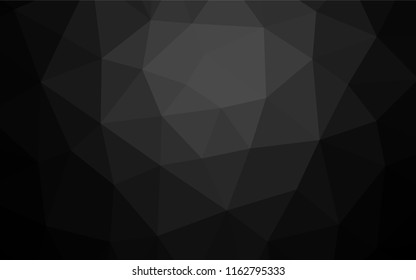 Dark Silver, Gray vector abstract mosaic backdrop. Modern geometrical abstract illustration with gradient. The polygonal design can be used for your web site.