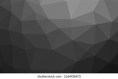 Dark Silver, Gray vector abstract polygonal cover. Colorful illustration in abstract style with gradient. The completely new template can be used for your brand book.