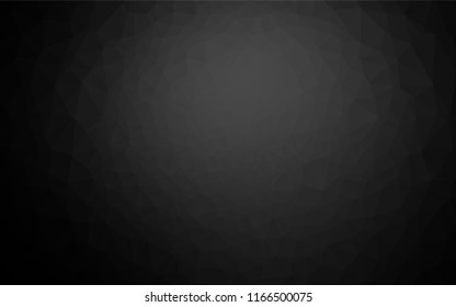 Dark Silver, Gray vector abstract polygonal layout. Colorful abstract illustration with gradient. The textured pattern can be used for background.
