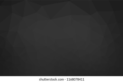 Dark Silver, Gray vector abstract mosaic pattern. Creative illustration in halftone style with gradient. The completely new template can be used for your brand book.