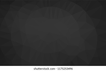 Dark Silver, Gray vector abstract polygonal cover. Shining colored illustration in a Brand new style. The completely new template can be used for your brand book.