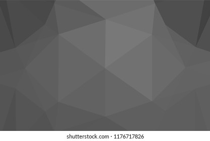 Dark Silver, Gray vector abstract polygonal layout. Geometric illustration in Origami style with gradient.  The completely new template can be used for your brand book.