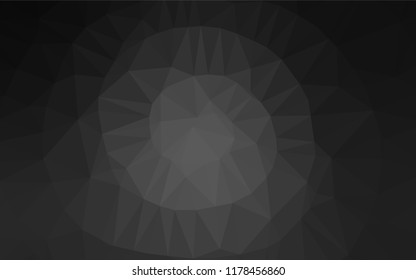 Dark Silver, Gray vector abstract polygonal layout. Colorful illustration in abstract style with gradient. A completely new template for your business design.