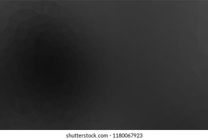 Dark Silver, Gray vector abstract polygonal cover. A sample with polygonal shapes. The polygonal design can be used for your web site.