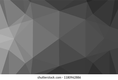 Dark Silver, Gray vector abstract mosaic pattern. A completely new color illustration in a vague style. Brand new design for your business.