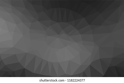 Dark Silver, Gray vector abstract polygonal layout. An elegant bright illustration with gradient. A completely new template for your business design.