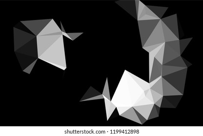 Dark Silver, Gray vector abstract mosaic pattern. Colorful abstract illustration with gradient. The completely new template can be used for your brand book.