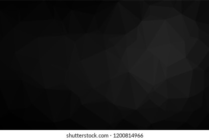 Dark Silver, Gray vector abstract polygonal layout. A vague abstract illustration with gradient. The completely new template can be used for your brand book.