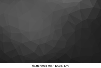 Dark Silver, Gray vector abstract mosaic backdrop. A vague abstract illustration with gradient. A completely new design for your business.