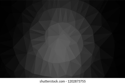 Dark Silver, Gray vector abstract mosaic background. An elegant bright illustration with gradient. Brand new design for your business.