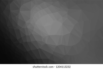 Dark Silver, Gray vector abstract mosaic backdrop. Modern geometrical abstract illustration with gradient. Brand new design for your business.