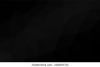 Dark Silver, Gray vector abstract polygonal layout. A completely new color illustration in a vague style. Brand new design for your business.