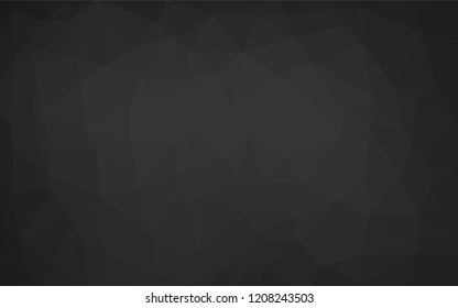 Dark Silver, Gray vector abstract polygonal cover. Colorful illustration in abstract style with gradient. A completely new template for your business design.