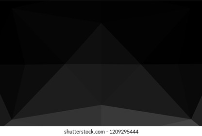 Dark Silver, Gray vector abstract mosaic backdrop. An elegant bright illustration with gradient. A completely new template for your business design.