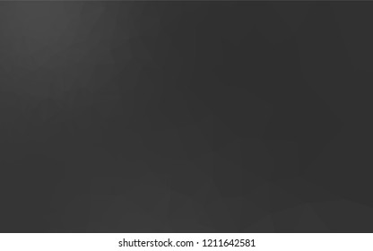 Dark Silver, Gray vector abstract polygonal cover. Glitter abstract illustration with an elegant design. The completely new template can be used for your brand book.