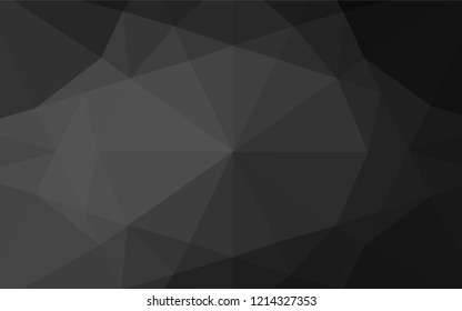 Dark Silver, Gray vector abstract polygonal texture. Colorful abstract illustration with gradient. The completely new template can be used for your brand book.