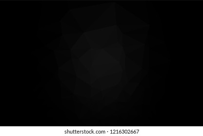 Dark Silver, Gray vector abstract polygonal texture. Colorful abstract illustration with gradient. Brand new design for your business.