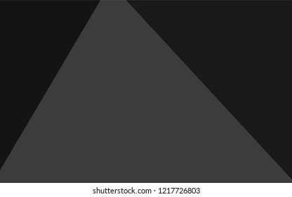 Dark Silver, Gray vector abstract mosaic backdrop. A sample with polygonal shapes. The elegant pattern can be used as part of a brand book.