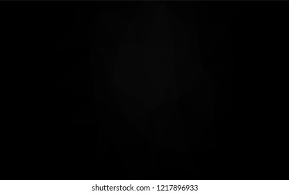 Dark Silver, Gray vector abstract mosaic background. Brand new colored illustration in blurry style with gradient. Brand new design for your business.