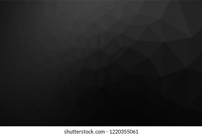 Dark Silver, Gray vector abstract polygonal layout. Colorful abstract illustration with gradient. Brand new design for your business.