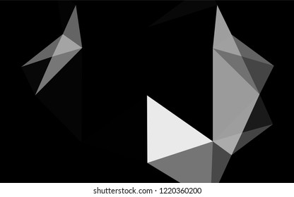 Dark Silver, Gray vector abstract polygonal cover. A completely new color illustration in a vague style. The elegant pattern can be used as part of a brand book.