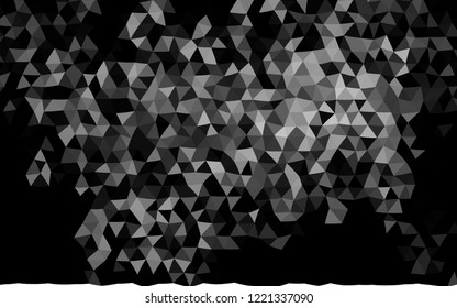 Dark Silver, Gray vector abstract mosaic pattern. Glitter abstract illustration with an elegant design. A completely new design for your business.