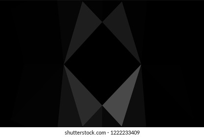 Dark Silver, Gray vector abstract polygonal texture. Modern geometrical abstract illustration with gradient. The completely new template can be used for your brand book.