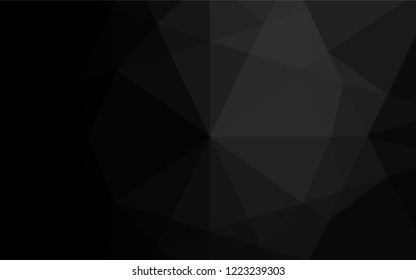 Dark Silver, Gray vector abstract mosaic background. Brand new colored illustration in blurry style with gradient. The template can be used as a background for cell phones.