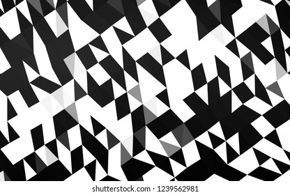 Dark Silver, Gray vector abstract mosaic backdrop. Colorful abstract illustration with gradient. Brand new design for your business.