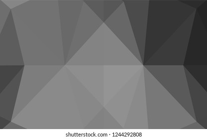 Dark Silver, Gray vector abstract polygonal layout. Brand new colored illustration in blurry style with gradient. A completely new template for your business design.