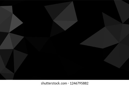 Dark Silver, Gray vector abstract polygonal texture. Colorful abstract illustration with gradient. The completely new template can be used for your brand book.