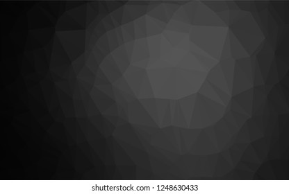 Dark Silver, Gray vector abstract mosaic background. A vague abstract illustration with gradient. The elegant pattern can be used as part of a brand book.