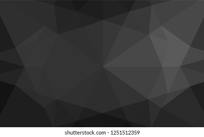 Dark Silver, Gray vector abstract mosaic background. A completely new color illustration in a vague style. A completely new template for your business design.