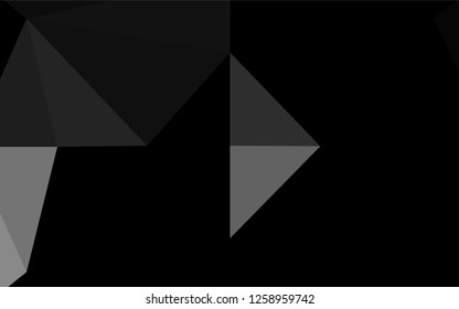 Dark Silver, Gray vector abstract mosaic pattern. Glitter abstract illustration with an elegant design. The completely new template can be used for your brand book.