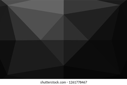 Dark Silver, Gray vector abstract mosaic backdrop. An elegant bright illustration with gradient. The completely new template can be used for your brand book.