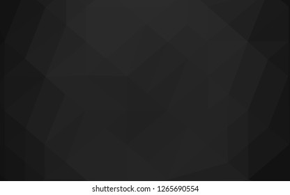 Dark Silver, Gray vector abstract mosaic pattern. Creative illustration in halftone style with gradient. Completely new template for your business design.