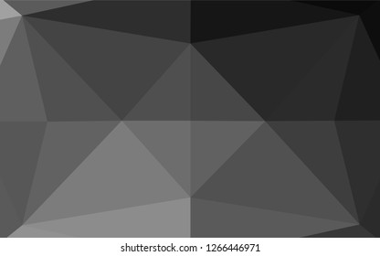 Dark Silver, Gray vector abstract polygonal layout. Colorful illustration in abstract style with gradient. The polygonal design can be used for your web site.