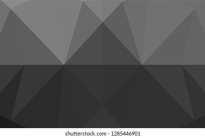 Dark Silver, Gray vector abstract polygonal cover. Colorful abstract illustration with gradient. Brand new style for your business design.