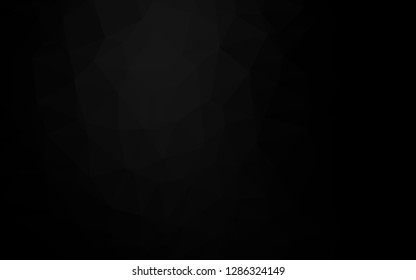 Dark Silver, Gray vector abstract mosaic backdrop. Colorful illustration in abstract style with gradient. Template for your brand book.