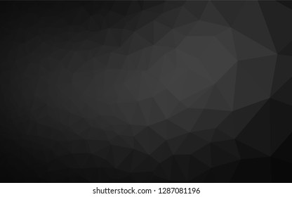 Dark Silver, Gray vector abstract mosaic background. Shining colored illustration in a Brand new style. The elegant pattern can be used as part of a brand book.