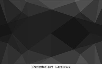 Dark Silver, Gray vector abstract mosaic backdrop. Glitter abstract illustration with an elegant design. A new texture for your design.
