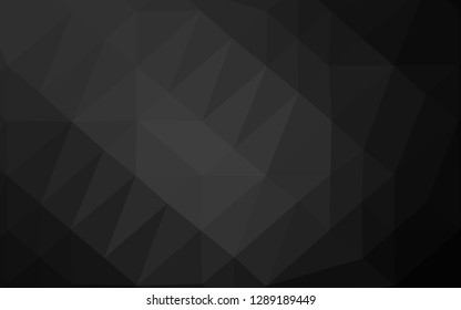 Dark Silver, Gray vector abstract polygonal layout. A sample with polygonal shapes. Completely new design for your business.