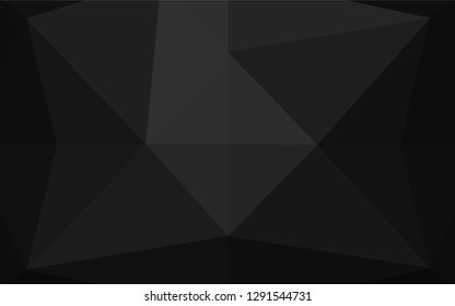 Dark Silver, Gray vector abstract mosaic background. Creative illustration in halftone style with gradient. The elegant pattern can be used as part of a brand book.