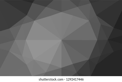 Dark Silver, Gray vector abstract mosaic background. Brand new colored illustration in blurry style with gradient. A new texture for your design.